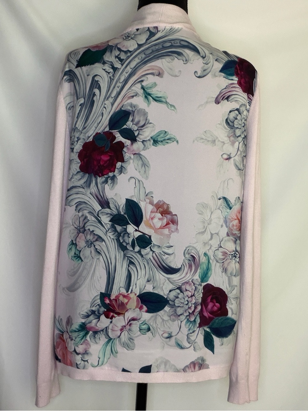 TED BAKER LIGHT PINK FLORAL CARDIGAN
